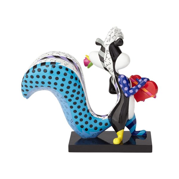 Pepe Le Pew With Flower figur, Looney Tunes by Britto, Looney Tunes Figur, Romero Britto Figur