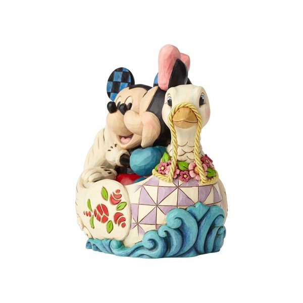 Lovebirds (Mickey- og Minnie Mouse), Mickey Mouse Figur, Minnie Mouse Figur, Disney Figur, Disney Figurer, Jim Shore Figur, Disney Traditions Figur, Disney Valentins Figur
