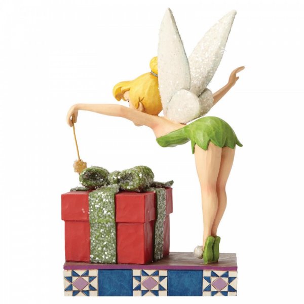 Pixie Dusted Present - Klokkeblomst figur, Disney figur, Peter Pan Figur, Jim Shore Figur, Disney Traditions figur, Disney figurer